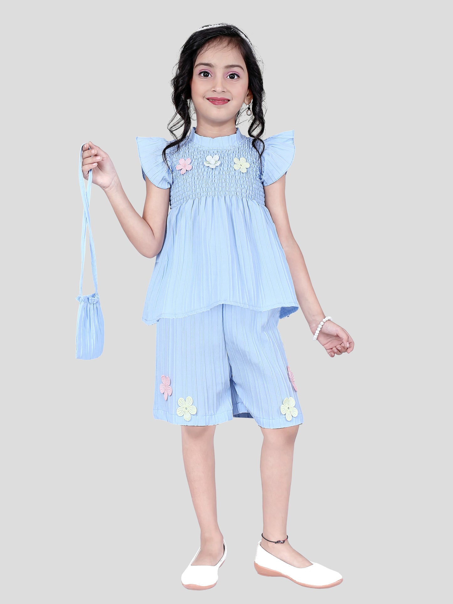 Amazing Blue Two Piece Set Co-ords for Girls