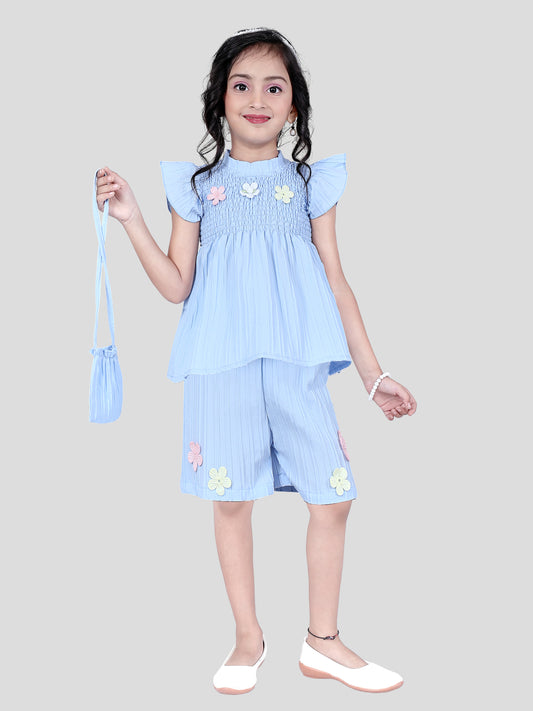 Amazing Blue Two Piece Set Co-ords for Girls