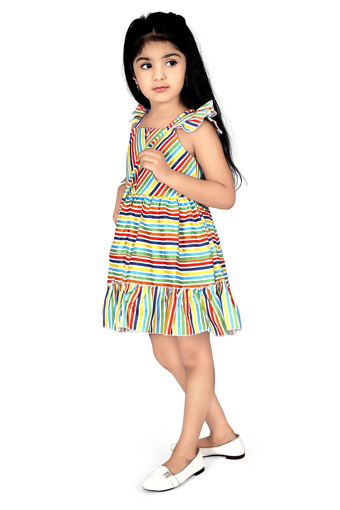 Multicolor Lines Dress